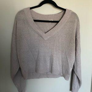 Garage Lavender V Neck Sweater